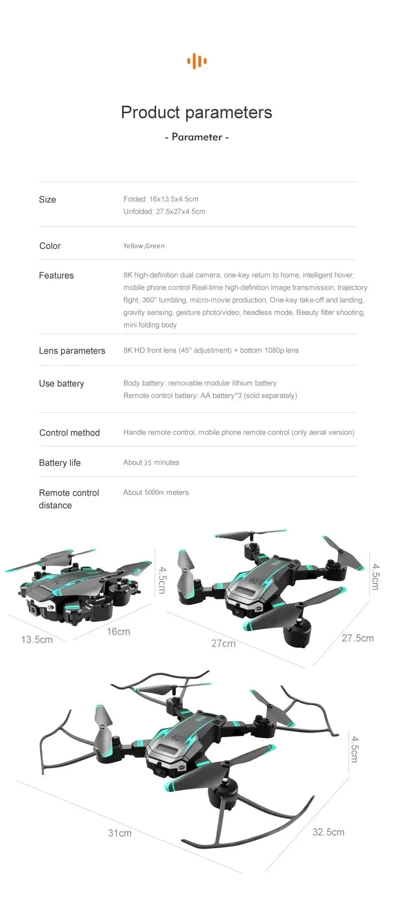 Mini G6 Pro Drone 8K 5G GPS Professional HD Aerial Photography QualCamera Omnidirectional Obstacle Avoidance Quadrotor Toy