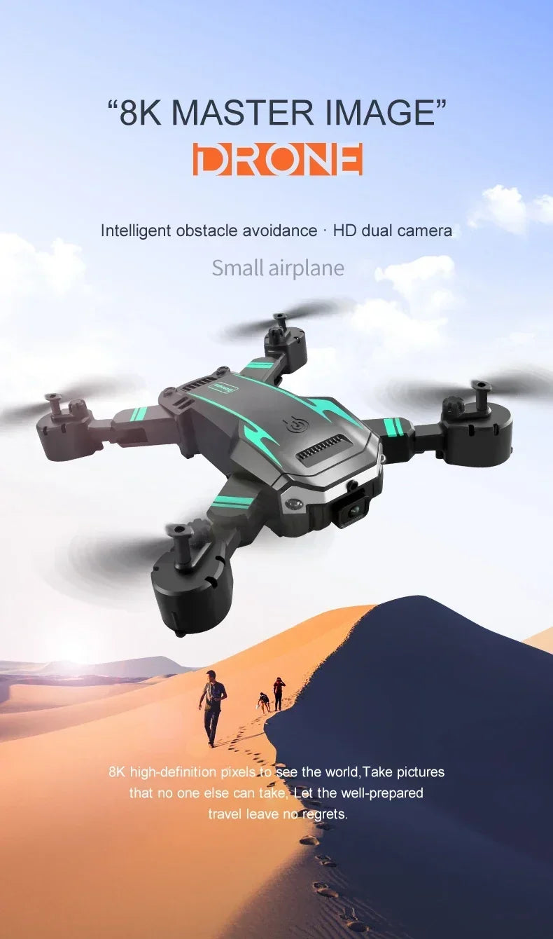 Mini G6 Pro Drone 8K 5G GPS Professional HD Aerial Photography QualCamera Omnidirectional Obstacle Avoidance Quadrotor Toy